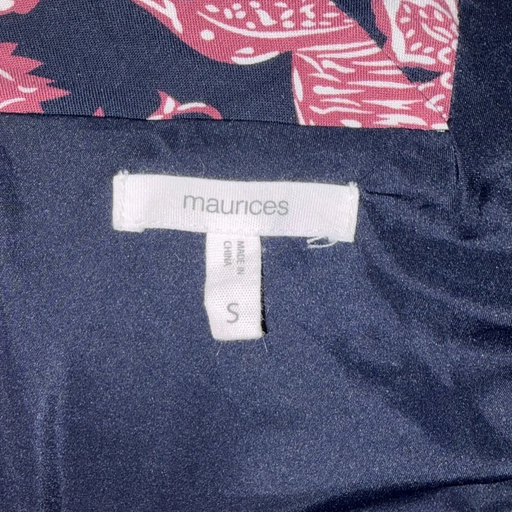 Maurices Navy and Pink Floral Midi Dress - Picture 10 of 10